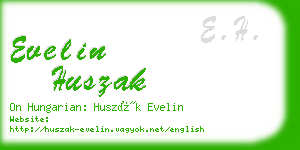 evelin huszak business card